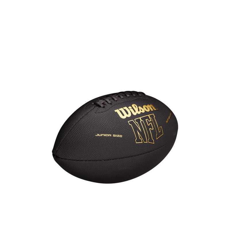 Wilson NFL Super Grip Composite Football - Junior Size, Black/Gold - Image 3